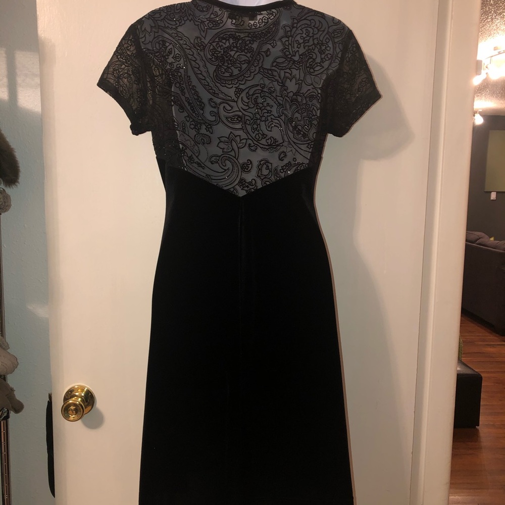 Connected Apparel black evening dress - Picture 3 of 5